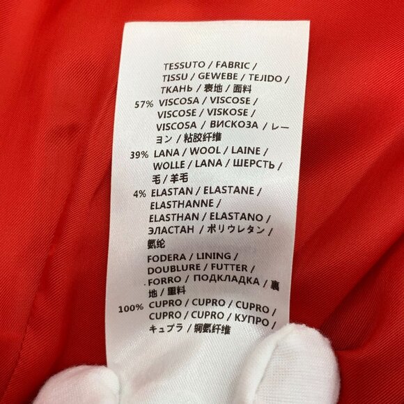 Alexander McQueen Red Round-Neck Half-Sleeve Dress Size 38 S Viscose Blend Made - Picture 3 of 8